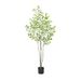 Zstar Kunstmatige ficus boom, 180 cm groot, realistische ficus-boom in pot, met realistische bladeren en stam, grote kunstplanten voor slaapkamer, balkon, binnendecoratie