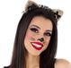 Atosa Verkleed diadeem katten/poezen oren/oortjes - meisjes/dames - Carnaval