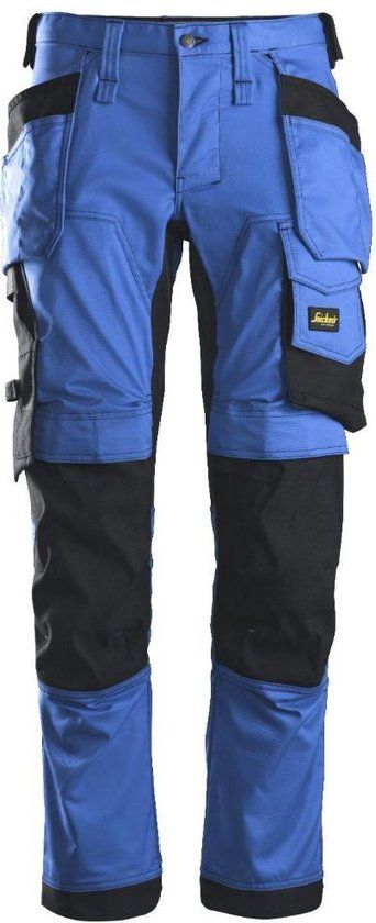 Snickers AllroundWork Stretch Werkbroek Holsterzakken 6241 - Kobaltblauw/Zwart - Maat 50