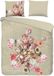 Good Morning dekbedovertrek bloemen - Lits jumeaux 240x200/220 cm - Zand - 100% Katoen renforcé