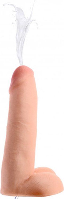 Loadz Dual Density Spuitende Dildo - 20 cm - Blanke beige