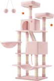 Merkloos / Sans marque Shenzhen Haorui Industrial Technology Co., Ltd. Krabpaal - Spaanplaat Pluche - Sisal - Pastelroze