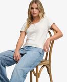 Superdry T-shirt Athletic Essentials Coupe Ajustée White Taille: 38