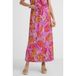 Geisha Gebloemde Midi Rok Roze