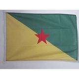AZ FLAG Bootvlag Frans-Guyana 45x30 cm Mesh Polyester Plastic Ringen
