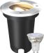 Ledvion LED Grondspot 3 stuks Vierkant GU10 3W 230V 2700K Warm wit IP67