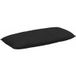 Coussin de dos noir 120 x 50 cm tissu en microfibre