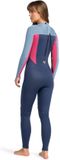 Roxy Dames Prologue 3/2mm Rug Ritssluiting Wetsuit - Multicolor