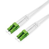 ROLINE Glasvezelkabel duplex, 9/125µm OS2, LC/LC, staal versterkt, LSOH, wit, 1 m