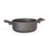 H&H Stone Grey Aluminium pot met antiaanbaklaag, 22 cm, inductie