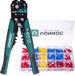 VONROC Pince à dénuder automatique professionnelle - Pince à sertir et à isoler - Avec kit d'accessoires de 270 pièces