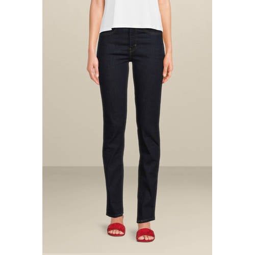 Levi's 724 High Waist Straight Fit Jeans - Dark Blue Denim