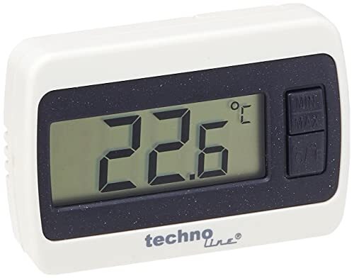 technoline thermometer WS 72 MIN/MAX temperatuurweergave, exacte waarden, wit, 6, x 1,4 x 4, cm