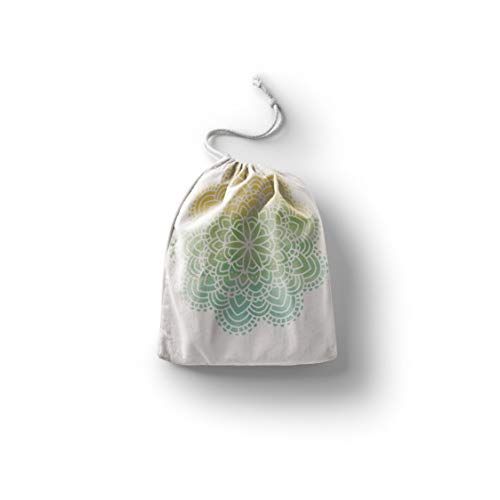 Bonamaison Bedrukte katoenen tas met trekkoord - 20 x 30 cm