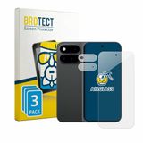 BROTECT Screenprotector 3 Stuks voor Google Pixel 11 Pro Fold (Voor+Camera) Beschermglas transparant