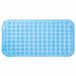 Jooier B.V. Tapis de bain antidérapant, 71 x 37,5 cm, Tapis de douche en PVC avec ventouses, Bleu