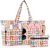 Ibenzoa® Sac de plage imperméable extra large avec plusieurs compartiments