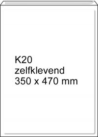 Luchtkussen envelop wit 350 x 470 mm K 20 zelfklevend 5 stuks