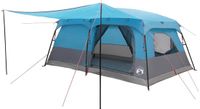 vidaXL Familietent 6-persoons Blauw Polyester