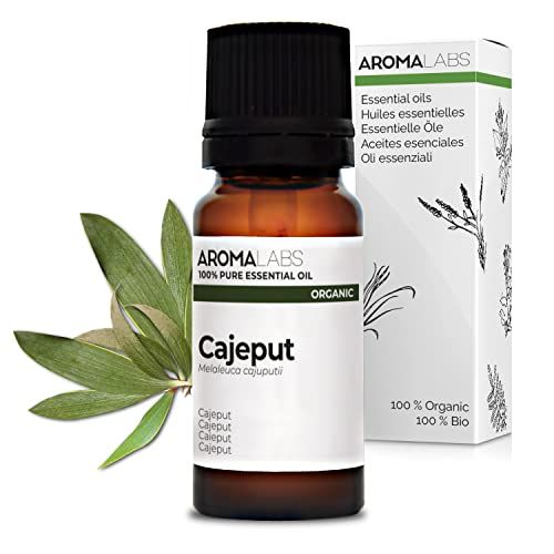 BIO - Cajeput Essential Oil - 10ml - 100% Pure, Natural, Chemotype and AB Certified - AROMA LABS (French Brand)
