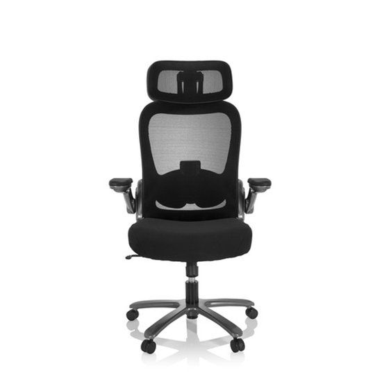 hjh office INSTRUCTOR T I PRO XXL Bureaustoel - Zwart - Stof - Verstelbare Armleuningen - 220 kg