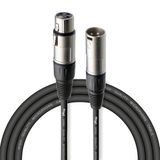 Stagg 3 m XLR-Microfoonkabel, hoogwaardig, zwart