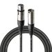 Stagg 3 m XLR-Microfoonkabel, hoogwaardig, zwart