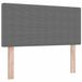 vidaXL LED Hoofdbord Lichtgrijs 100 cm Corduroy Stof