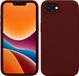 kwmobile telefoonhoesje geschikt voor Apple iPhone 17e / iPhone 16e - Hoesje met siliconen coating - Smartphone case in wijnrood