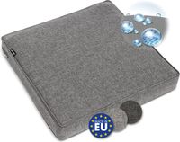 bomoe ilano – Outdoor Lounge Zitkussen 50x50cm – Tuinkussen 8cm dik, Wasbaar & UV Bescherming – Lichtgrijs