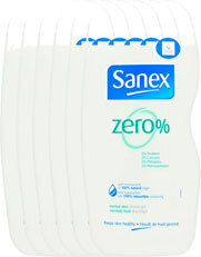 Sanex Douchegel Zero% Normale Huid Voordeelverpakking 6x500ml