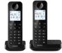 Philips D2752B/12 DECT Draadloze Telefoon met 2 Handsets - Zwart