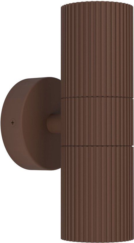 EGLO Tomelloso Wandlamp Buiten - GU10 - 20 cm - Donkerbruin