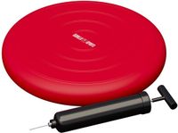 Gorilla Sports Balanskussen - Wiebelkussen - Balanstrainer - Incl. Pomp - Rood