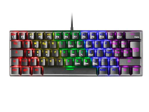 MARS GAMING Mars Gaming MK60 Zwart, Mechanisch Gaming Toetsenbord FRGB, Antighosting, Switch Mechanische Red, Italiaans Taal