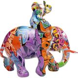 Kare Deco Beeldjes, Kunststeen, Veelkleurig, 27x24,5x12