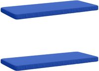 vidaXL - 2-delige Bankkussens VUGHT - 100% Polyester - Bleu Royal
