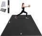 VEVOR Trainingsmat Antislip Yogamat Gym Pilates 2,4x1,5M Zwart