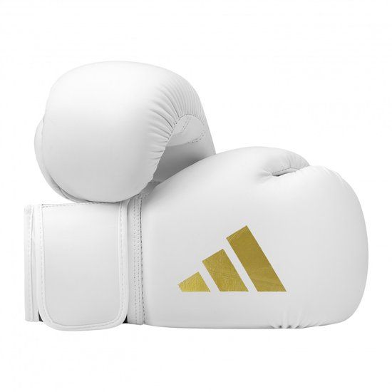 Adidas Speed 50 Bokshandschoenen Wit/Goud - 10 oz