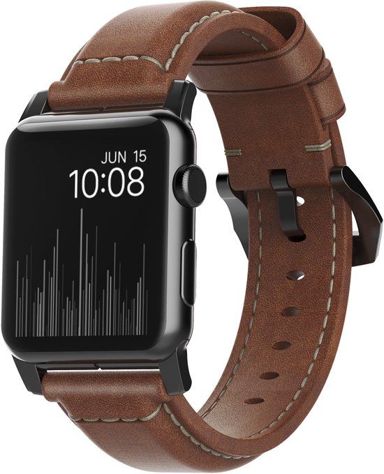 Nomad Horlogeband geschikt voor Apple Watch - 49/45/44 mm - Traditional - Bruin