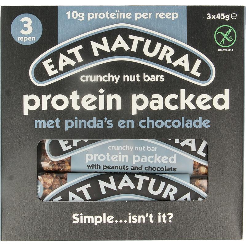 Eat Natural Crunch pinda choco 3 x 45 gram 3x45g