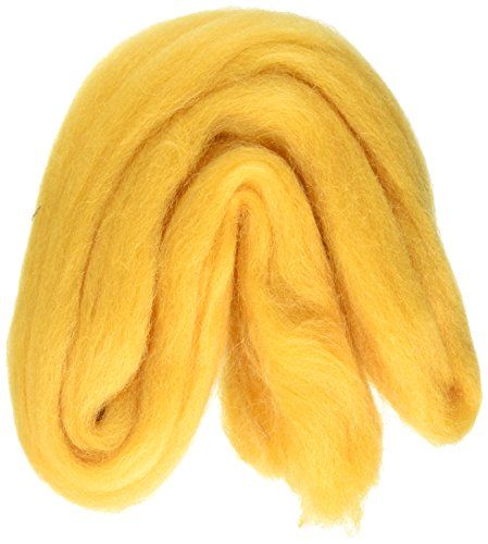 Clover Natuurlijke wol Roving - Goud - 20 gm
