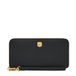 Fossil Lennox lederen portemonnee met rits voor dames, zwart (model: SL10037001)