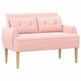 vidaXL Lovingseat Roze 117 x 67 x 77 cm Bouclé