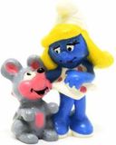 Schleich Smurfin met muis - De Smurfen - 20410 - 5,5 cm