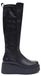 Maciejka Damen Stiefel mit Plateauabsatz aus Naturleder, Schwarz, Reißverschluss