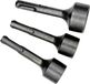 3x SDS Plus inslagwerktuig, setsleutel, inbouwanker, diepteaankering, aardingspen aandrijver, Ø 16, 20, 25 mm