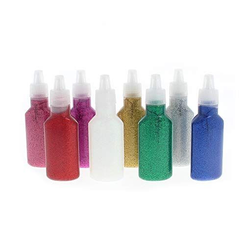 Artemio Glitterlijm Set - 8-delig - Meerkleurig - 20 ml