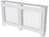 Happiq Radiatorombouw Valora - 152x92 cm - Ombouw rooster - Verticale panelen - MDF - Stijlvol - Blanc