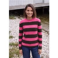 Pull à col roulé et rayures
